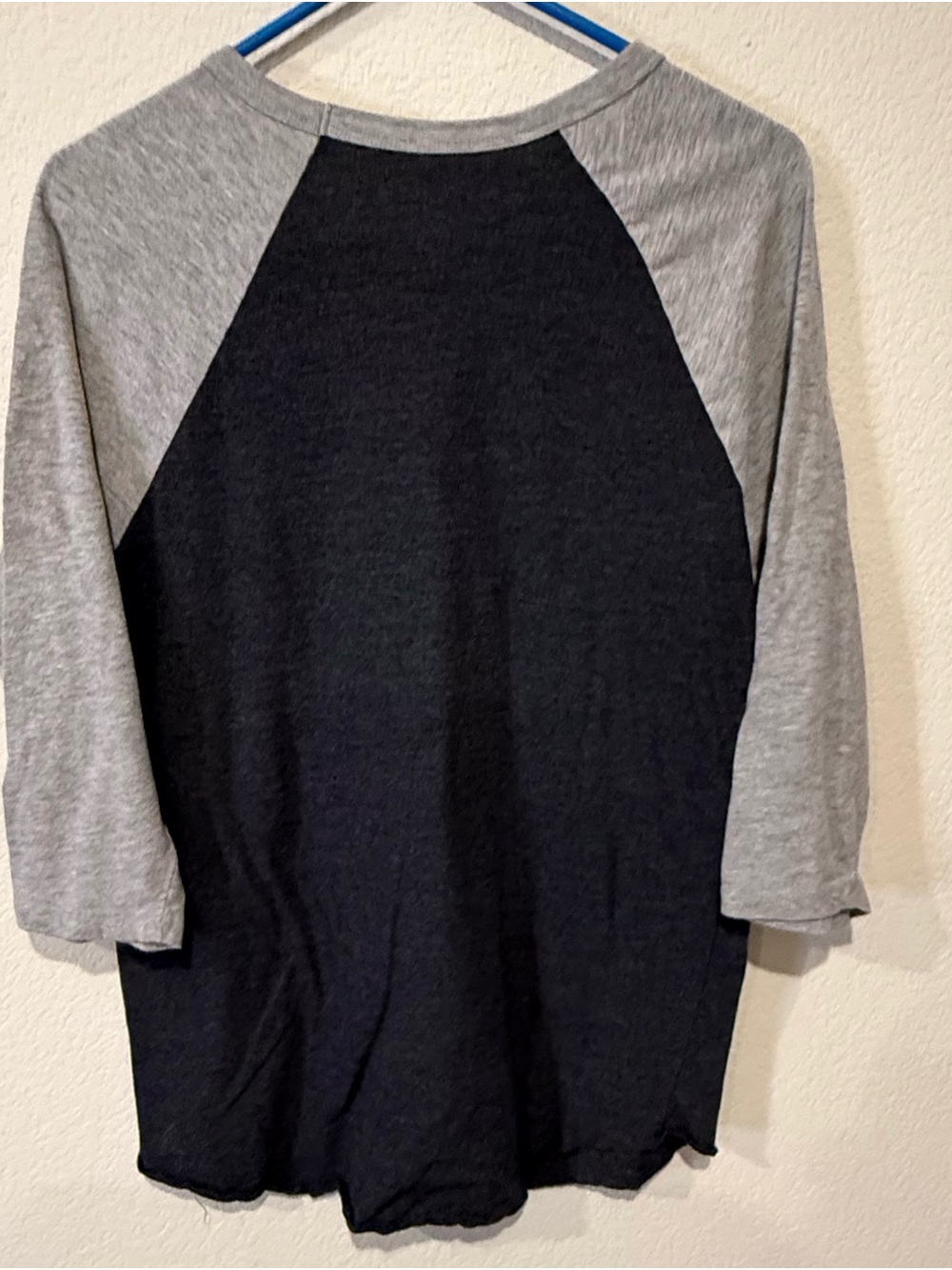 Vans Gray Raglan 'Off The Wall' Tee - Picture 2 of 3